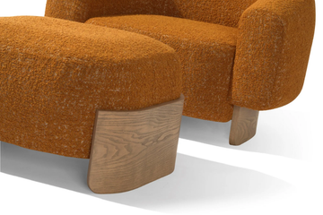 BETTY - Upholstered fabric footstool by Carpanese Home - view 3
